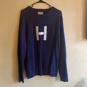 Blue Hillflint Cotton “H” Sweater XXL